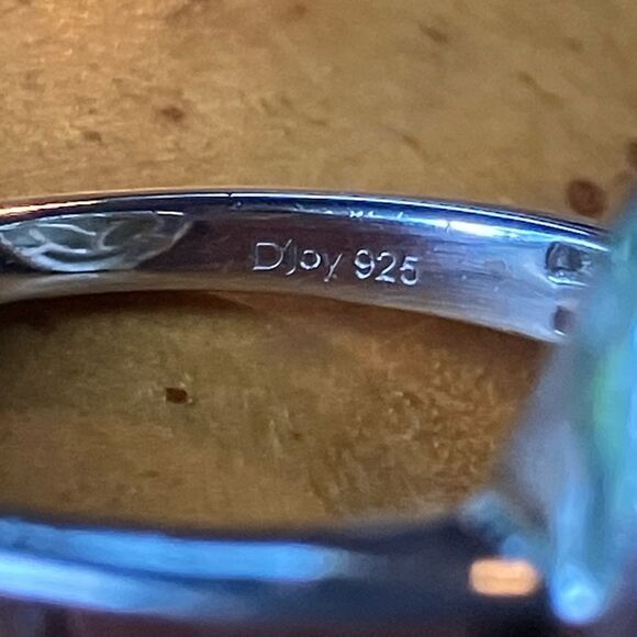 Natural Connemara Marble Sterling Silver Claddagh Ring Size 9 - Picture 6 of 9